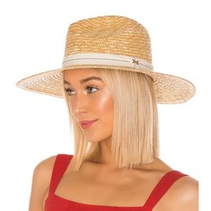Vitamin A Tan and Cream Straw Hat